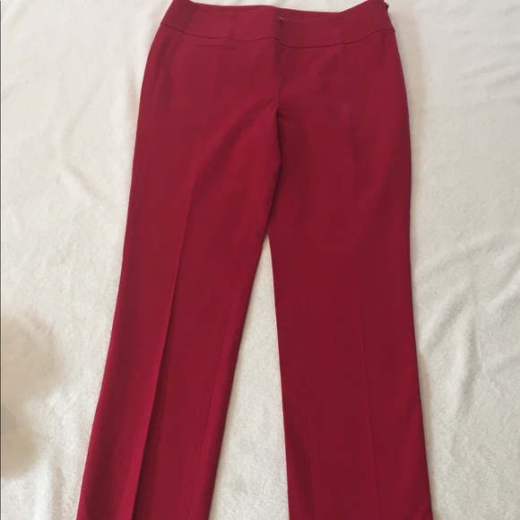 Ann Taylor Red KATE Dress Pants Slacks 4 EUC - Picture 7 of 7